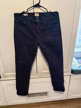 J. Crew Men's Black 5 Pocket Jeans - 770 Straight - 29-30